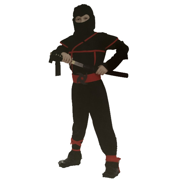 Ninja gyermek jelmez , XL (130-140 cm)