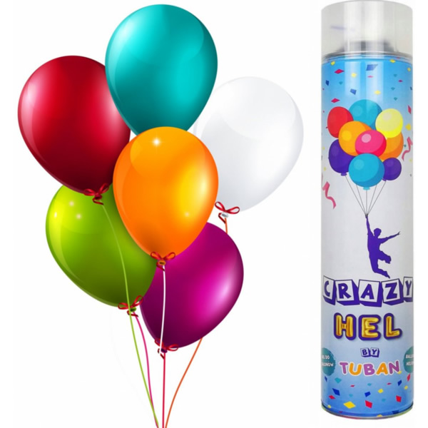 Hélium spray 1-2 léggömb felfújására, lufi nélkül