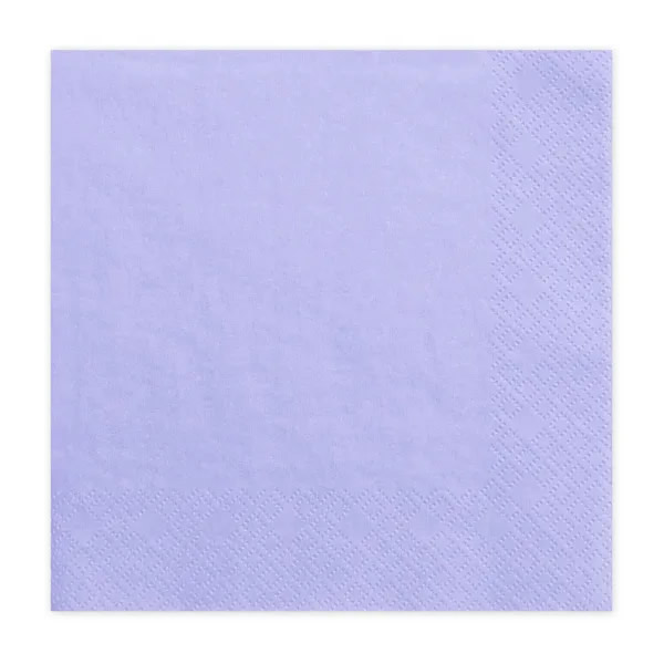 Szalvéta, 20 db ,33x33 cm, 3 rétegű, lila